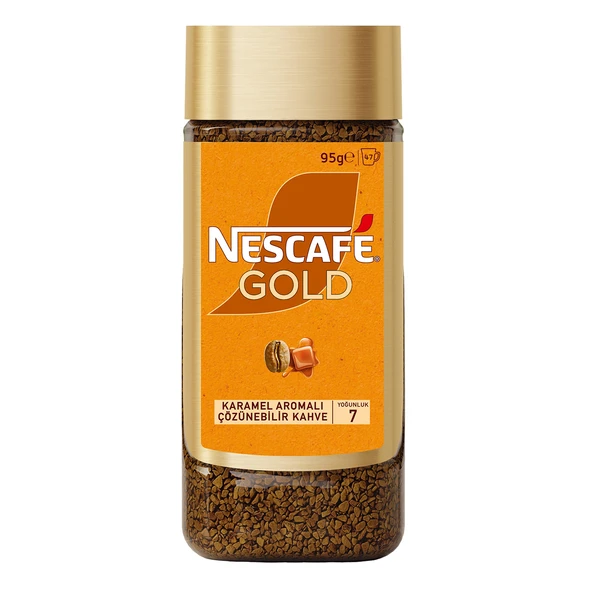 Nescafé Gold Karamel Aromalı Kavanoz 95 G (8'li Paket) ürün görseli 1
