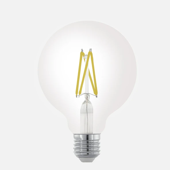 Eglo Şeffaf G95 7.5 W Klasik E27 Duy Led Ampul (6'li Paket) ürün görseli 1
