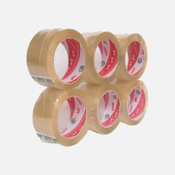 Vege 6'lı Koli Bandı Şeffaf 45 mm x 100 m (5'li Paket) ürün görseli 1