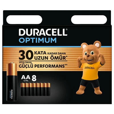 Duracell Pil Optımum Aa 8Li (5'li Paket) ürün görseli 1