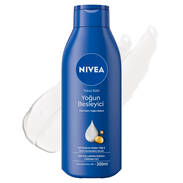 NIVEA Yoğun Besleyici ve Nemlendirici Vücut Sütü 200 Ml (8'li Paket) ürün görseli 1