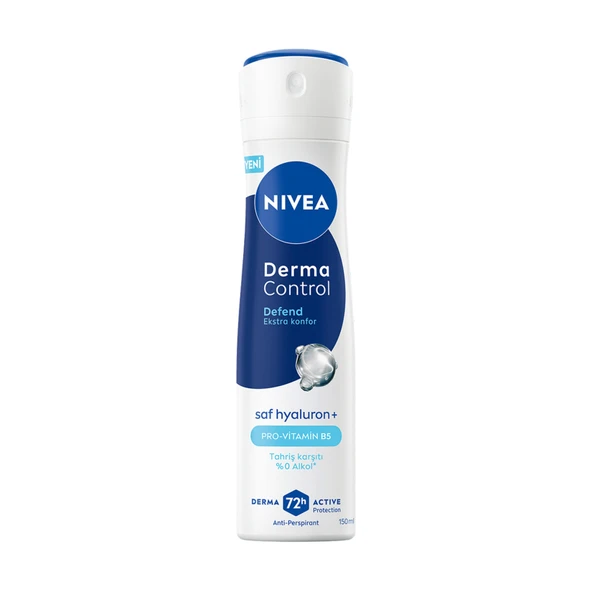 NIVEA Kadın Sprey Deodorant Derma Control Defend Tahriş Karşıtı 150 Ml (7'li Paket) ürün görseli 1