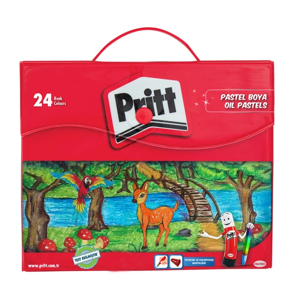 Pritt 24’lü Pastel Boya - Çantalı Ambalaj (8'li Paket) ürün görseli 1