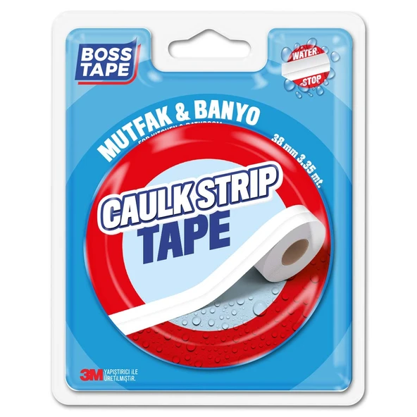 Boss Tape Beyaz Sızdırmazlık Bandı 38 mm x 3,35 m (8'li Paket) ürün görseli 1