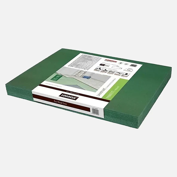 Logoclic Ağaç Elyaf Parke Altı Plakası 0,59x0,79, 5mm (4'li Paket) ürün görseli 1