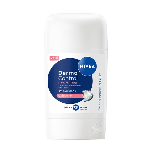 NIVEA Kadın Stick Deodorant Derma Control Natural Tone Koltuk Altı Kararmasına Karşı 50 Ml (7'li Paket) ürün görseli 1