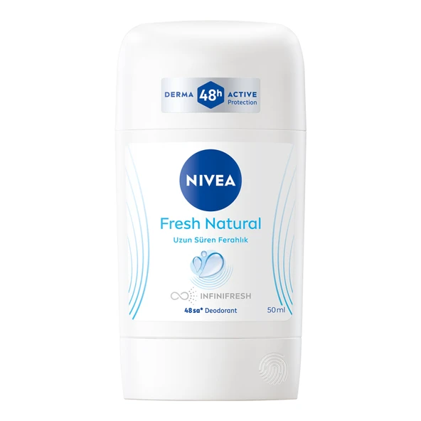 NIVEA Kadın Stick Deodorant Fresh Natural 50 Ml (8'li Paket) ürün görseli 1