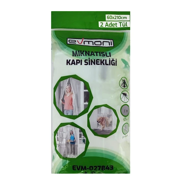 Evmoni Kapı Sinekliği Mıknatıslı 2 Parça 60x210Cm (7'li Paket) ürün görseli 1