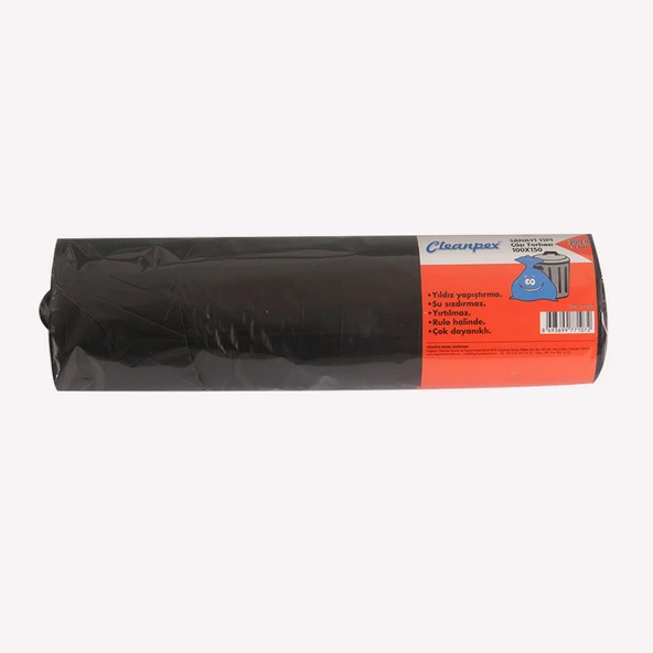 Cleanpex Sanayi Tipi Çöp Torbası 200 lt (6'li Paket) ürün görseli 1