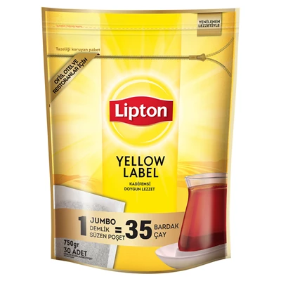 Lipton Yellow Label Jumbo Demlik Poşet Çay 30*25 G (7'li Paket) ürün görseli 1