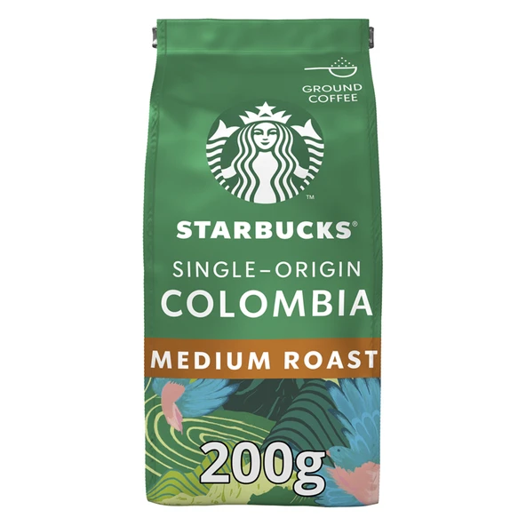 Starbucks Single Origin Colombia Öğütülmüş Kahve 200 G (4'li Paket) ürün görseli 1