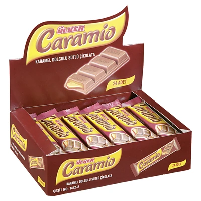 ÜLKER Caramıo Çikolata 24 X 35 G Karamel (5'li Paket) ürün görseli 1
