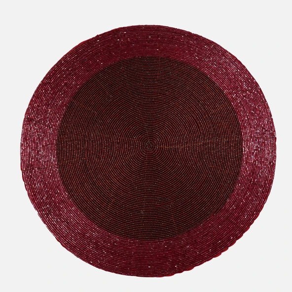 Supla Yuvarlak Bordo Çap 35 cm (8'li Paket) ürün görseli 1