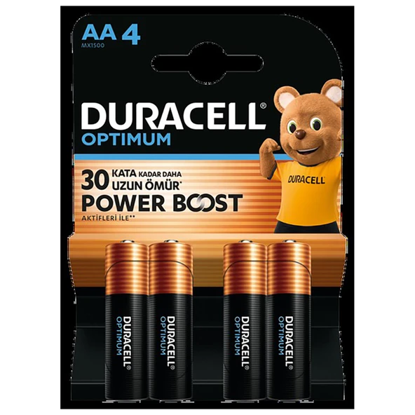 Duracell Optimum Powerboost AA Kalem Pil 4'lü (7'li Paket) ürün görseli 1