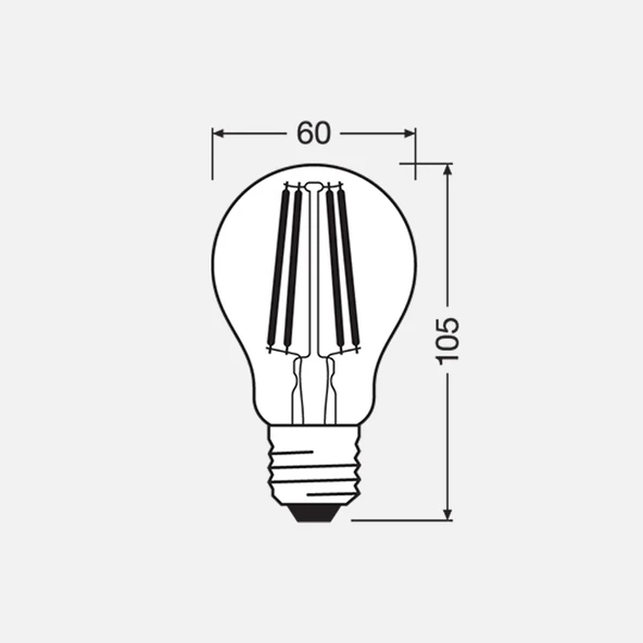 Ledvance Vintage 11W/827 Dim E27 Sarı (8'li Paket) ürün görseli 1