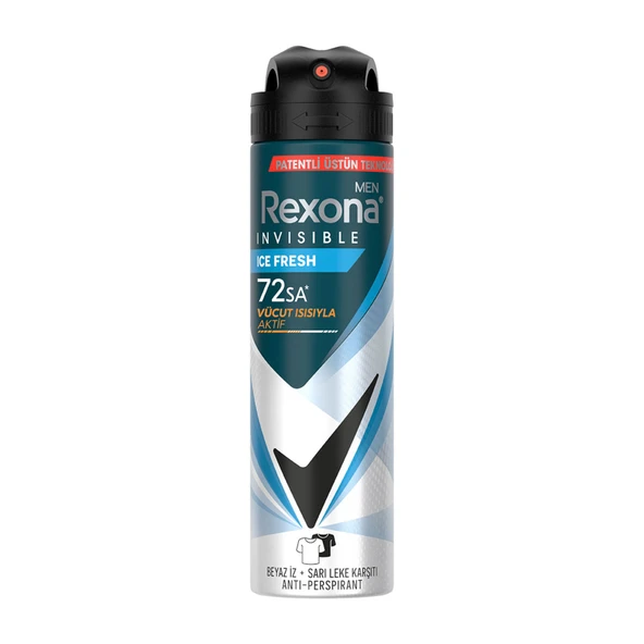 Rexona Men Erkek Sprey Deodorant  Invisible Ice Fresh 150 ml (8'li Paket) ürün görseli 1