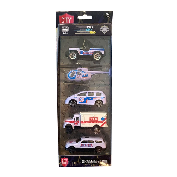 Citycode Die-cast 1:64 5'li Paket Araçlar (4'li Paket) ürün görseli 1