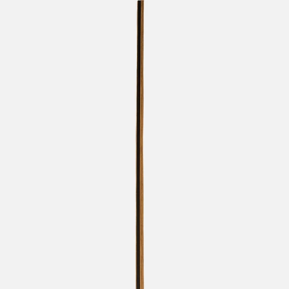 MDF Duvar Paneli Sol Başlangıç Profili   18x48x2800mm Teak-Black (7'li Paket) ürün görseli 1