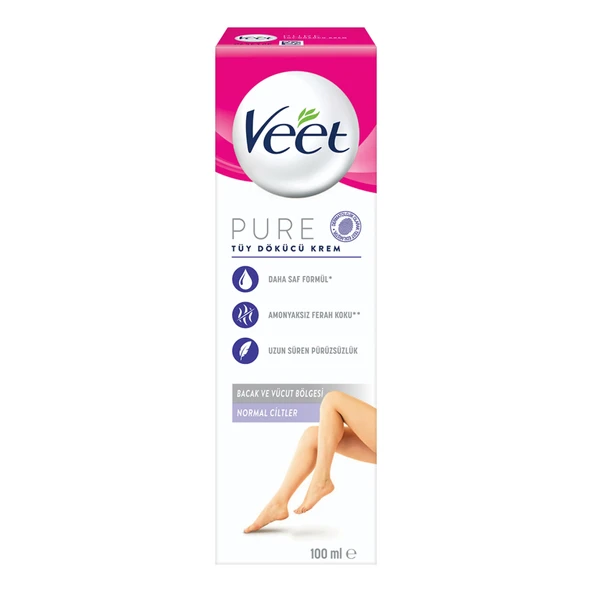 Veet Pure Tüy Dökücü Krem 100 Ml (5'li Paket) ürün görseli 1