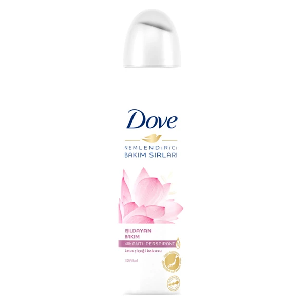 Dove Kadın Sprey Deodorant Nemlendirici Bakım Lotus Çiçeği 150 Ml (7'li Paket) ürün görseli 1
