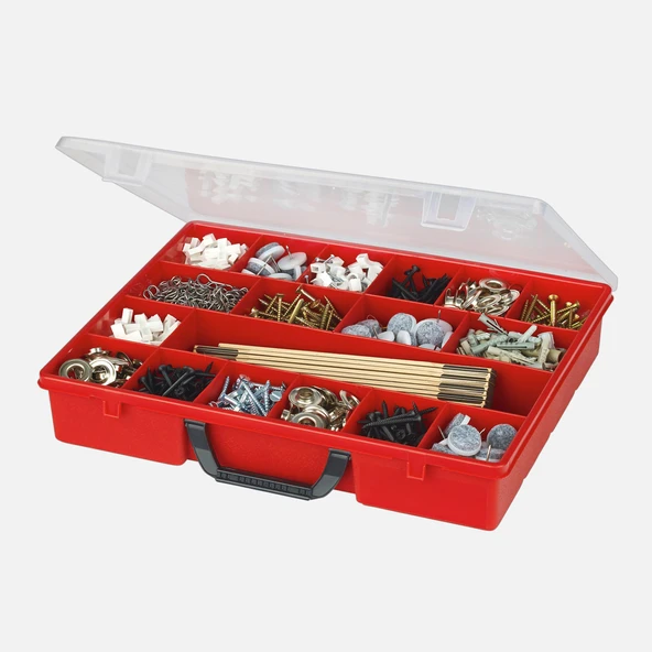 Wisent Organizer 4, 18 BöLümeneli, kırmızı (4'li Paket) ürün görseli 1
