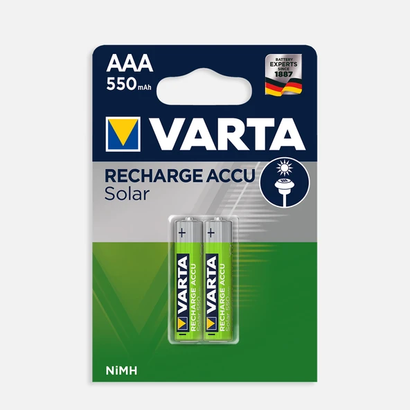 Varta 2'li Şarjlı Solar Pil (7'li Paket) ürün görseli 1