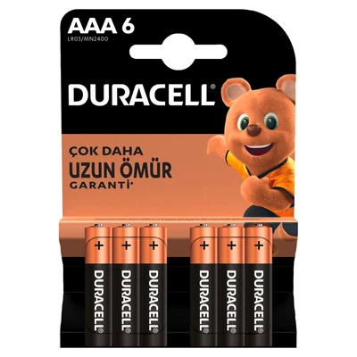 DURACELL Basıc Aaa Pil 6Lı (6'li Paket) ürün görseli 1