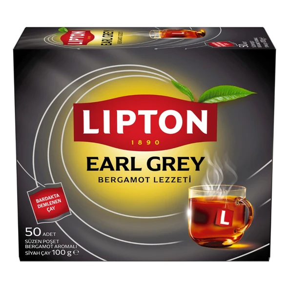 Lipton Earl Grey Bardak Poşet Çay 50'li 100 G (8'li Paket) ürün görseli 1
