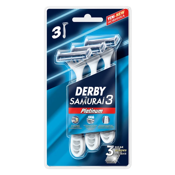 Derby Samurai Platınum 3 Blister 3'Lü (8'li Paket) ürün görseli 1