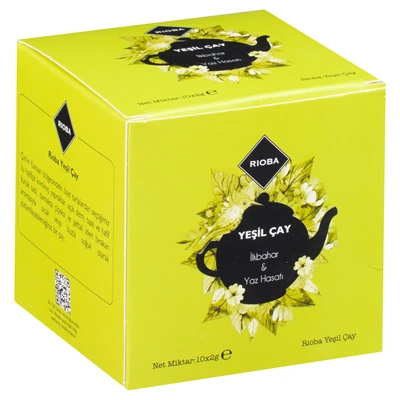 RIOBA Yeşil Poşet Çay 10 Lu 2 G İlk Bahar&Yaz (8'li Paket) ürün görseli 1