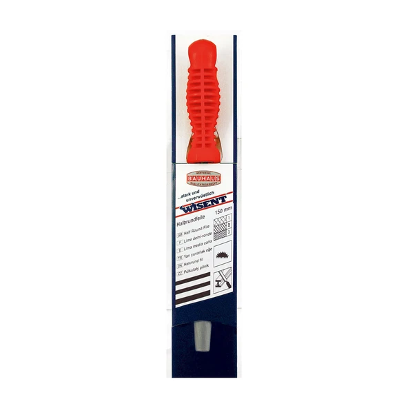 Wisent 150 mm H2 Yarım Yuvarlak Eğe (6'li Paket) ürün görseli 1