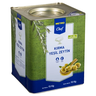 METRO Chef Kırma Yeşil Zeytin 15 Kg 121-140 ürün görseli 1
