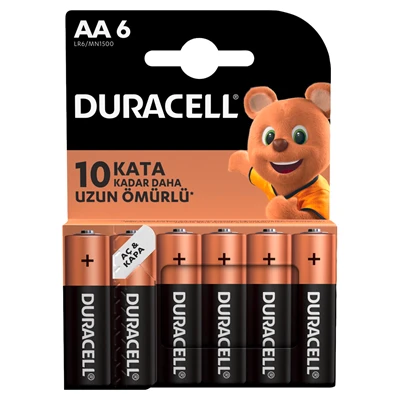 DURACELL Basıc Aa Pil 6Lı (5'li Paket) ürün görseli 1