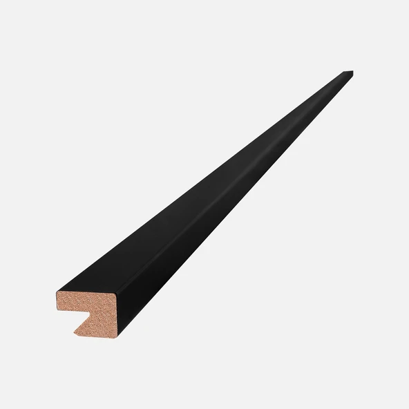 MDF Duvar Paneli Sag Bitiş  Profili   18x24x2800mm ST Siyah (7'li Paket) ürün görseli 1
