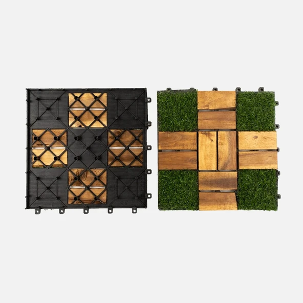 Modüler Çim Yer Karosu 30x30 cm (6'li Paket) ürün görseli 1