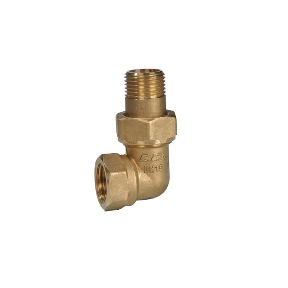 ECA 1/2 Köşe Radyatör Rakoru (Pirinç) (5'li Paket) ürün görseli 1