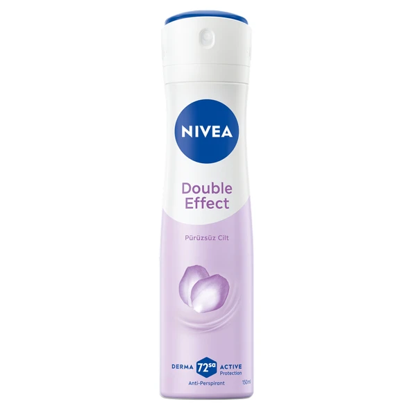 NIVEA Kadın Sprey Deodorant Double Effect  72 Saat Anti-perspirant 50 Ml (8'li Paket) ürün görseli 1