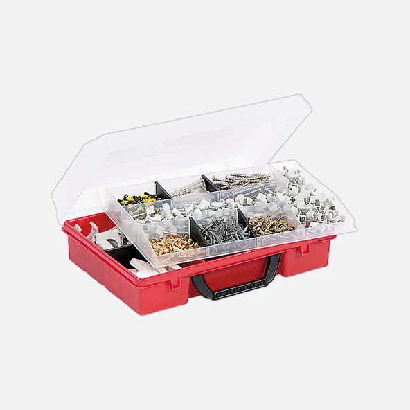 Wisent Organizer 3, 6/8 BöLümeneli, kırmızı (4'li Paket) ürün görseli 1
