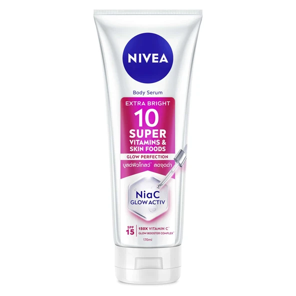 NIVEA Super10 Serum Etkili Aydınlatıcı ve Nemlendirici Vücut Bakım Losyonu 170 Ml (7'li Paket) ürün görseli 1