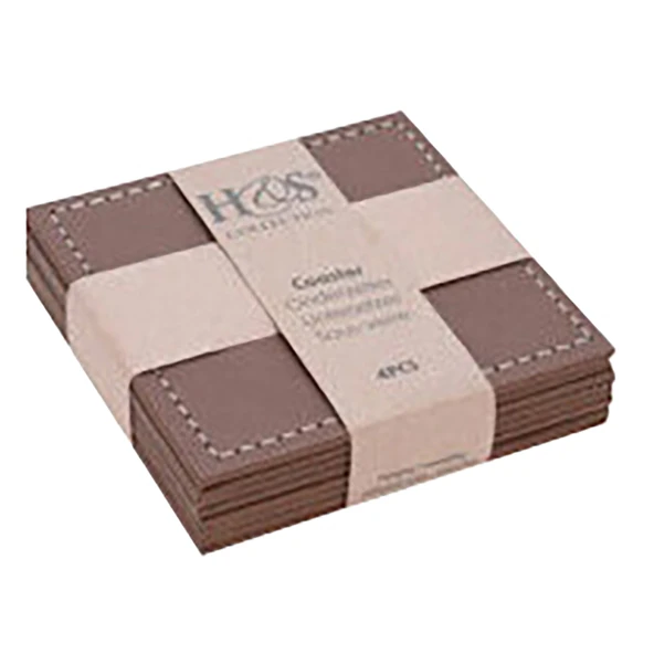 Koopman Deri Bardak Altlığı 4 'lü 10 Cm (8'li Paket) ürün görseli 1