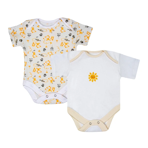 Kardelen Bebe 2'li Kısakol Body 0-3 Ay Unisex (7'li Paket) ürün görseli 1