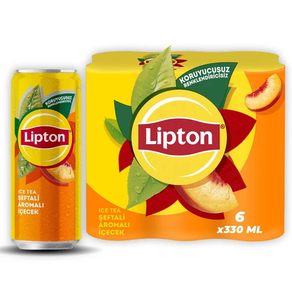 Lipton Ice Tea Şeftali 6 x 330 Ml (7'li Paket) ürün görseli 1