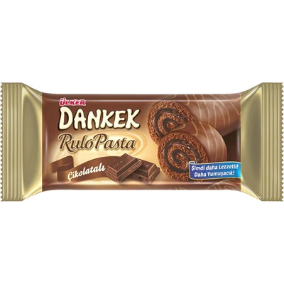 ÜLKER Dankek Rulo Pasta 8 X 235 G Çikolata (4'li Paket) ürün görseli 1
