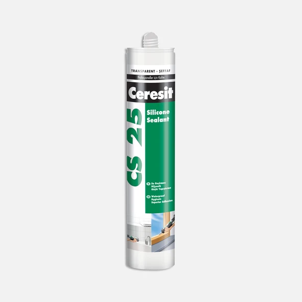 Ceresit Henkel CS 25 Silikon Şeffaf 280 ml (7'li Paket) ürün görseli 1