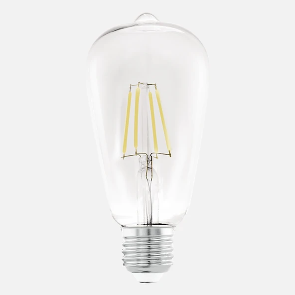 Eglo Şeffaf ST64 7 W Klasik E27 Duy Led Ampul (4'li Paket) ürün görseli 1