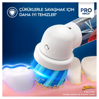 Oral-B Diş Fırçası Vitalty Pro Şarjlı Spıderman ürün görseli 1