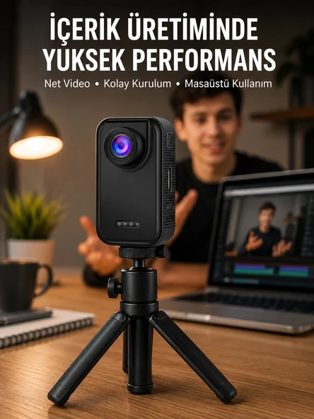 Günlük Kullanıma Uygun Mini Video Kamera Vlog Çekimleri İçin Yeni Nesil ürün görseli 1