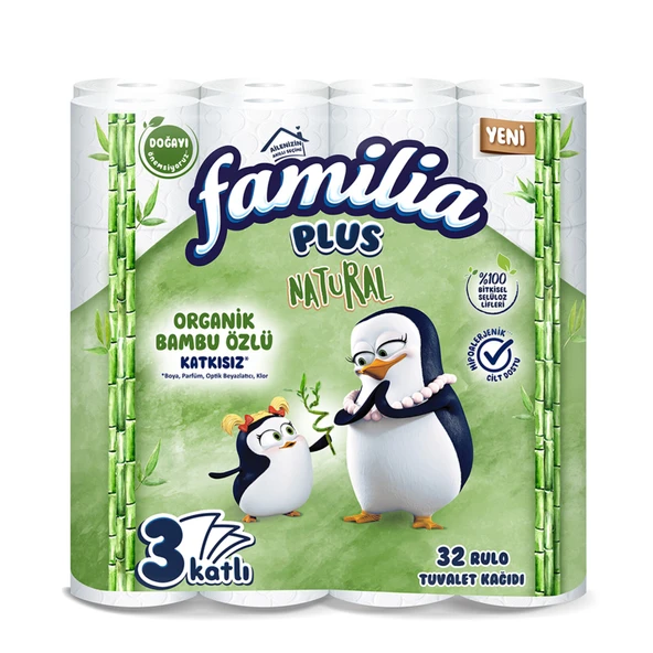 Familia Plus Natural Tuvalet Kağıdı 32'li (5'li Paket) ürün görseli 1