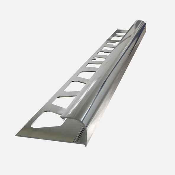 Tesay 10 mm Alüminyum Dış Köşe Profili Krom Parlak (4'li Paket) ürün görseli 1