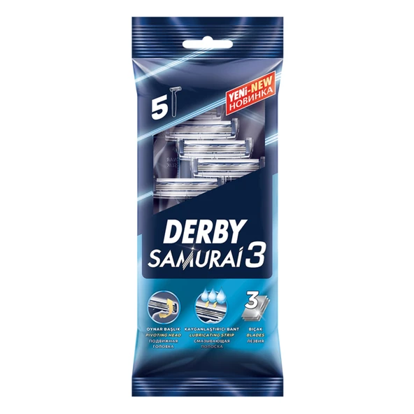 Derby Samurai 3 5'Li Poşet (7'li Paket) ürün görseli 1